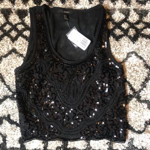 ‼️FOREVER 21 SEQUIN CROP TOP NWT‼️